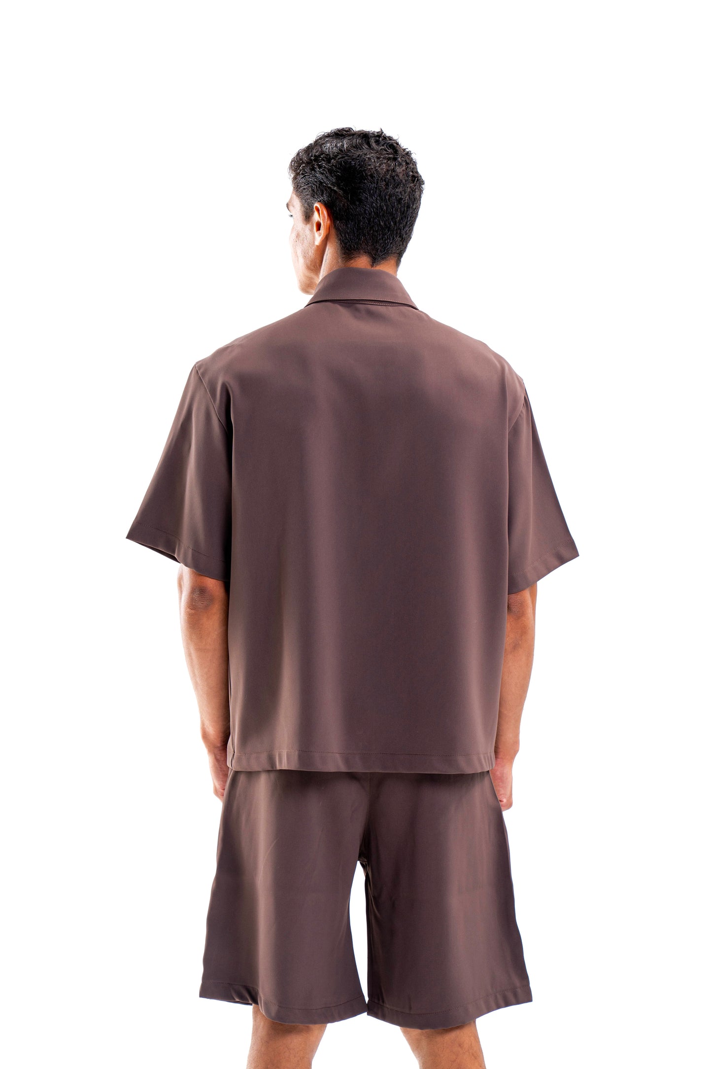 “V” CARPENTER SHIRT IN TAWNY BROWN