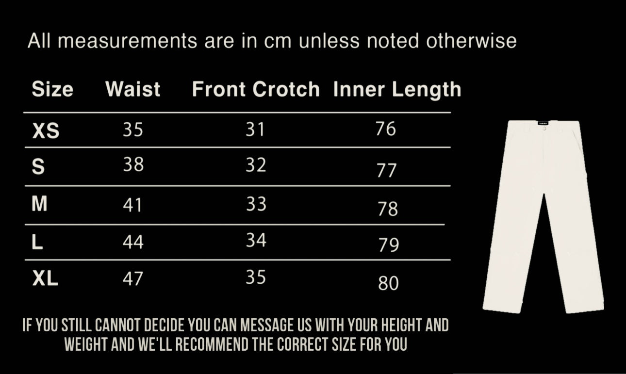 “ V ” CARPENTER PANTS BLACK