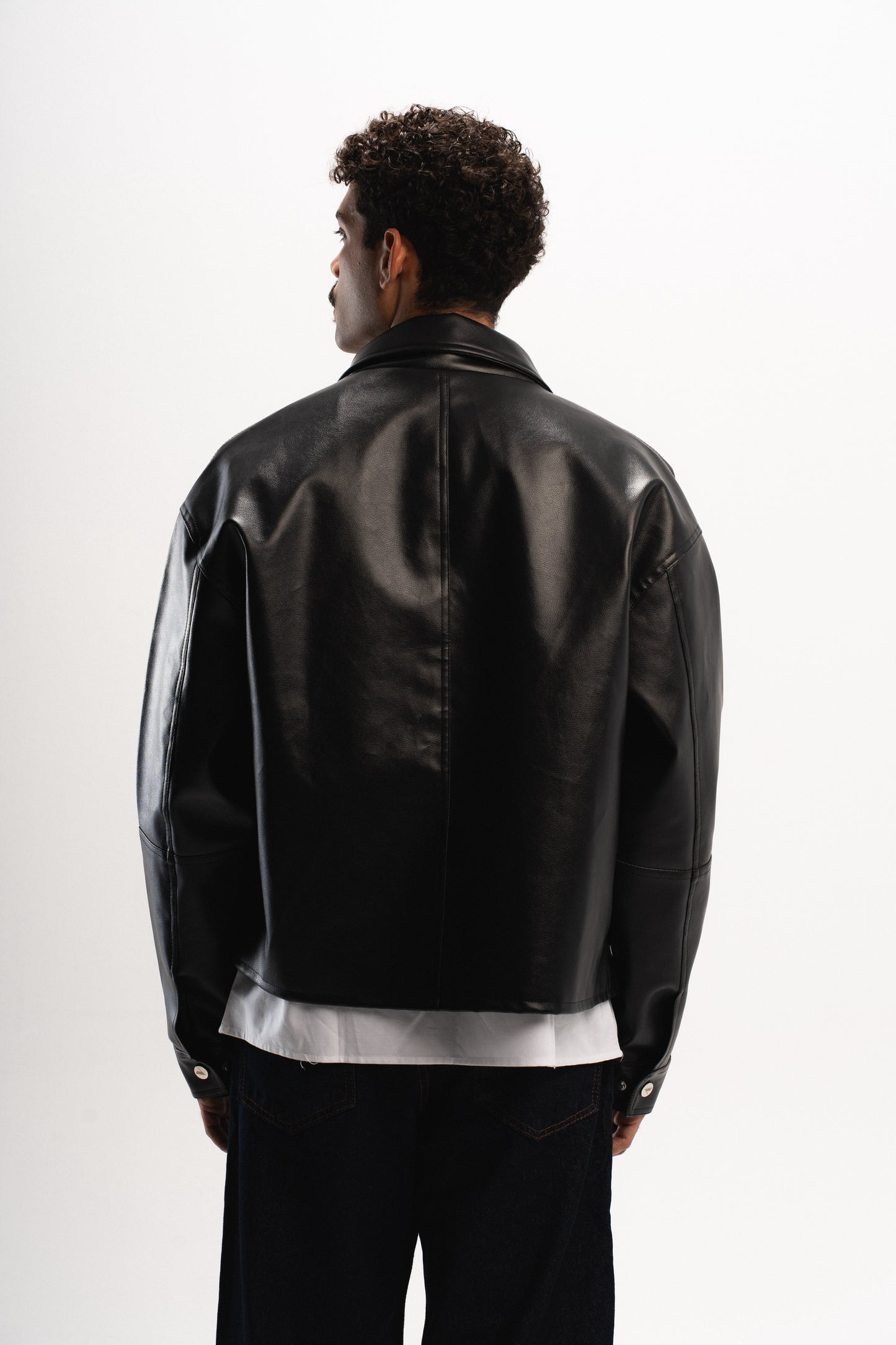 “ V “ CARPENTER LEATHER JACKET