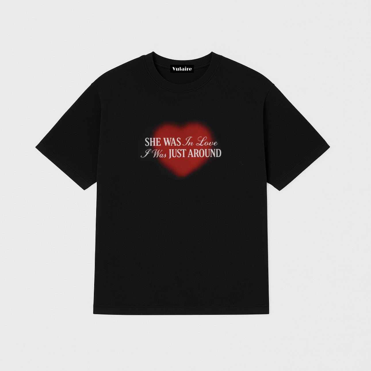 BLACK “JUST AROUND” T-SHIRT