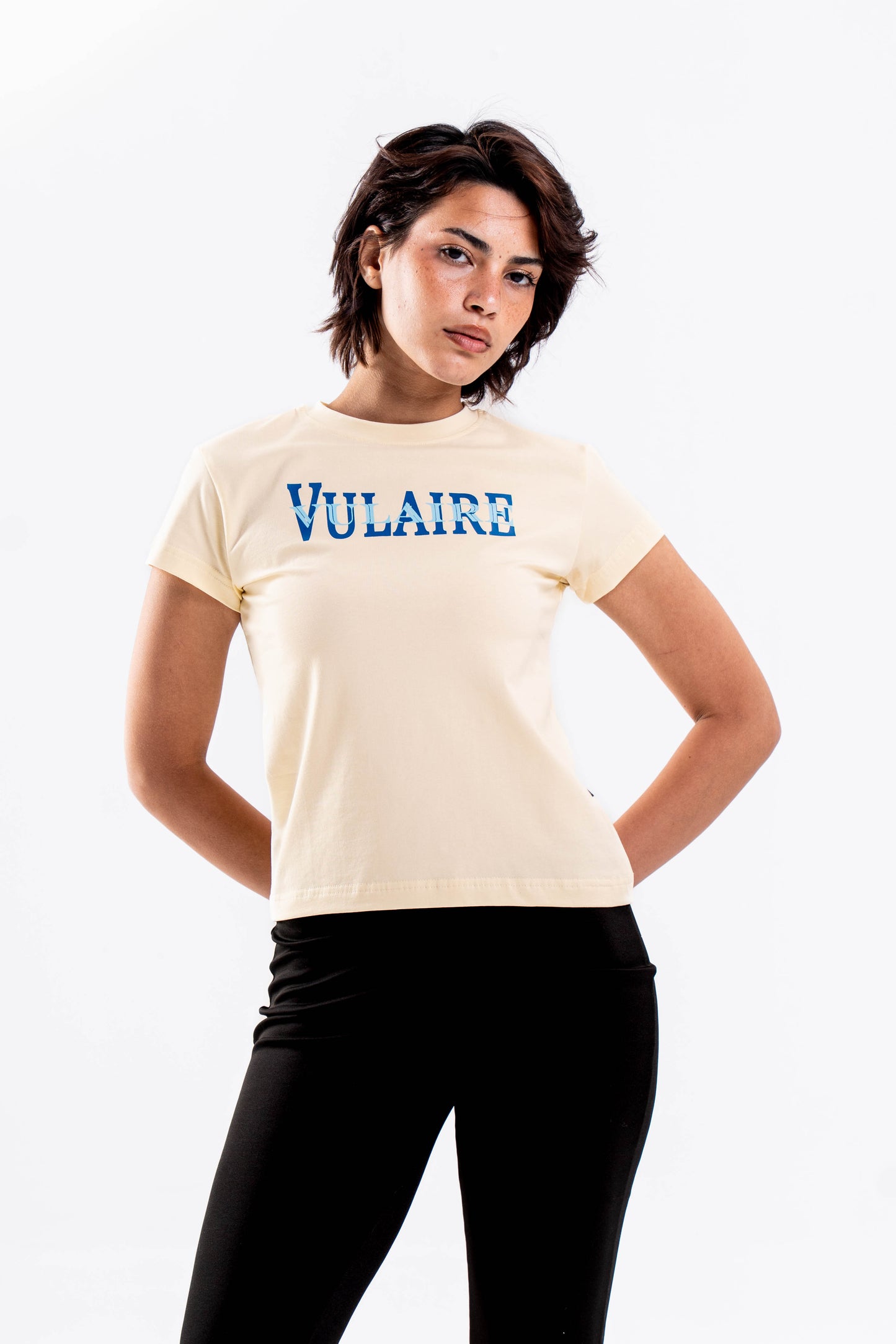SIGNATURE VULAIRE’S BABY TEE IN BUTTER YELLOW