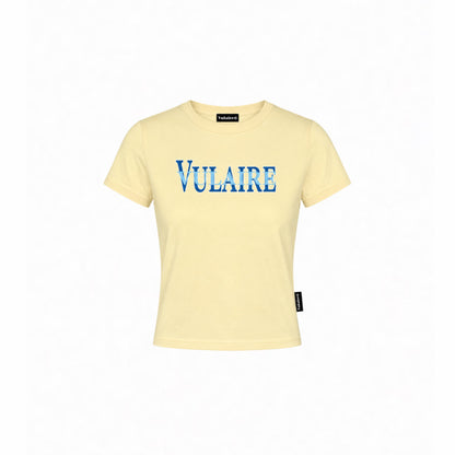 SIGNATURE VULAIRE’S BABY TEE IN BUTTER YELLOW