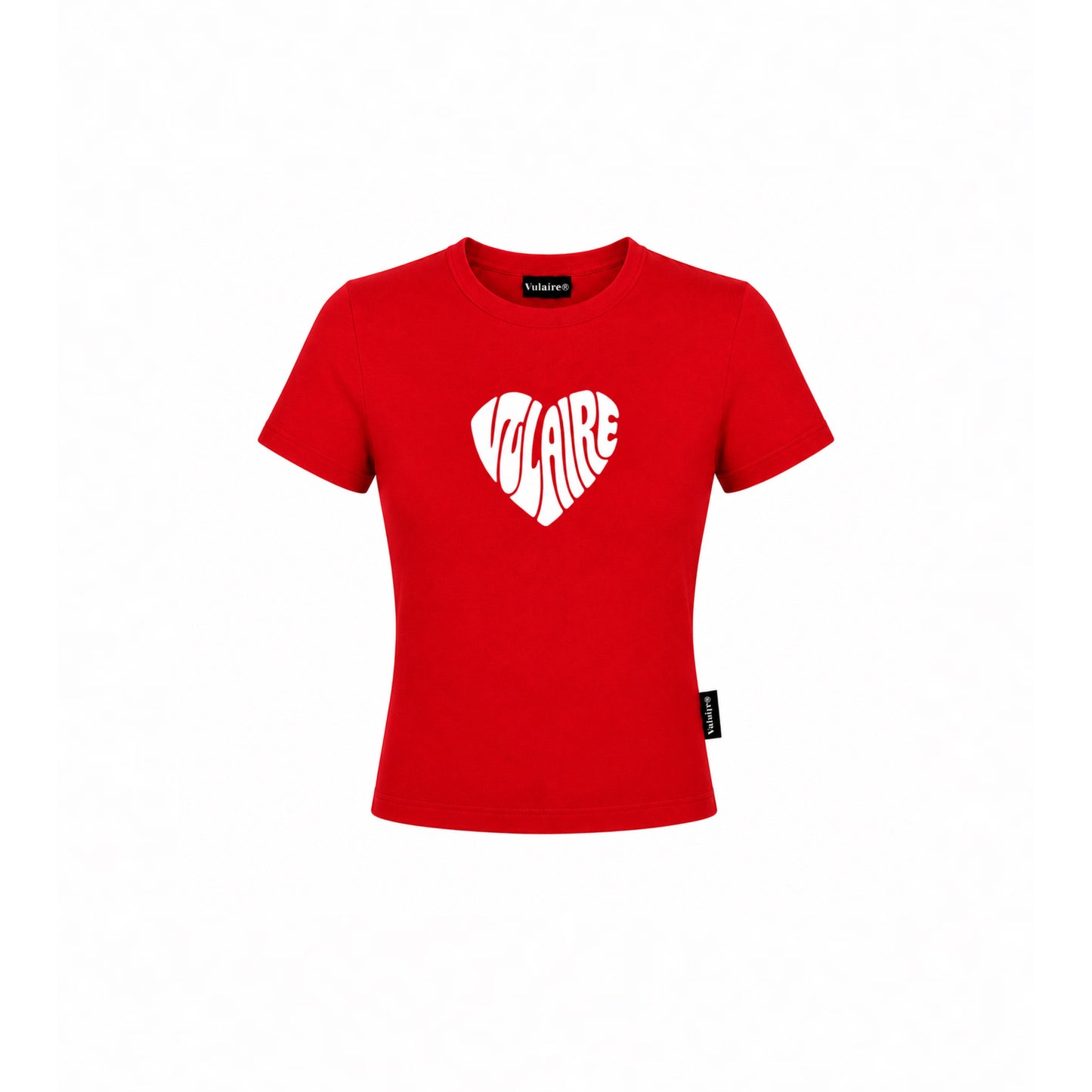 VULAIRE HEART BABY TEE IN RED