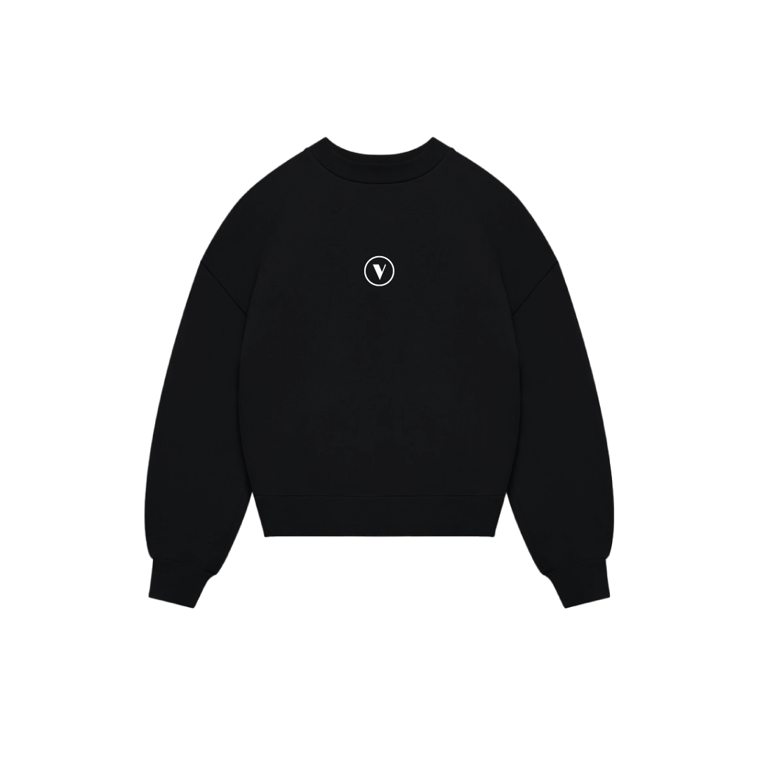 “ GUIDING THE REST “ CREWNECK IN JET BLACK