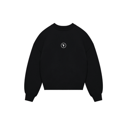“ GUIDING THE REST “ CREWNECK IN JET BLACK