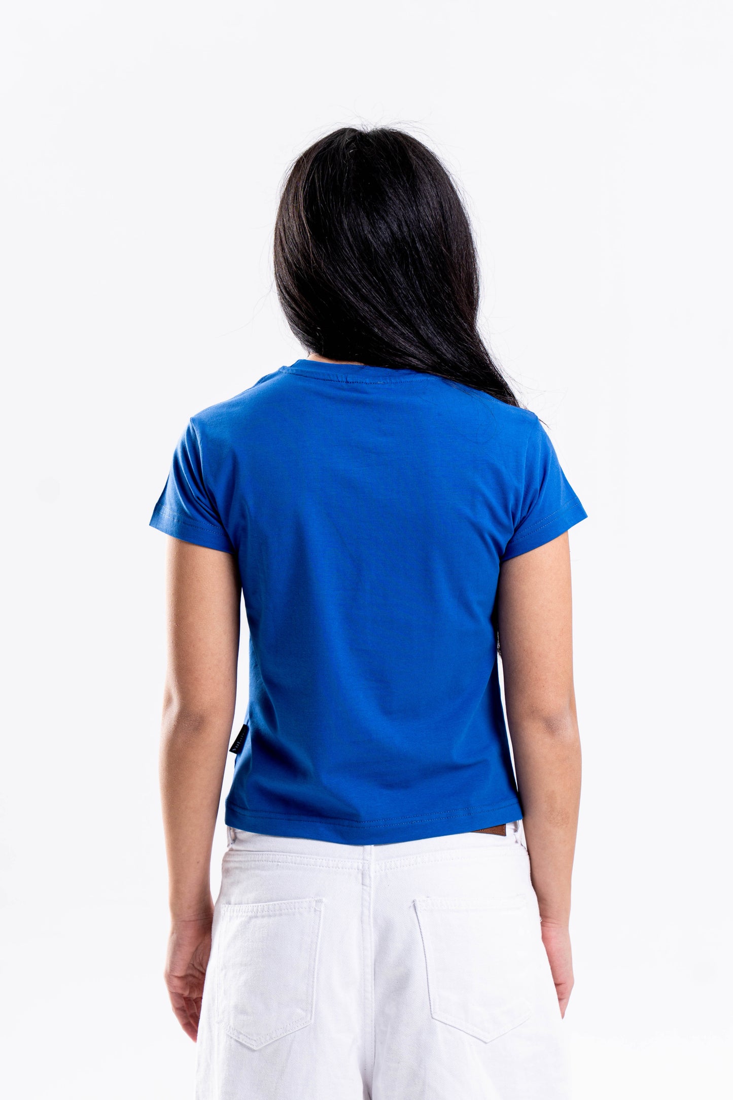 SIGNATURE VULAIRE’S BASIC BABY TEE IN BLUE