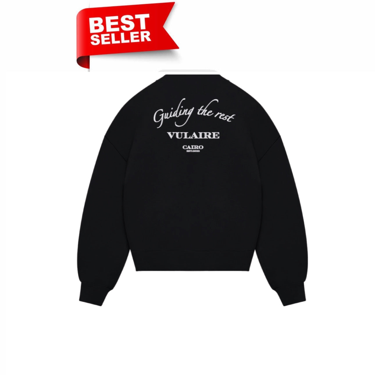 “ GUIDING THE REST “ CREWNECK IN JET BLACK