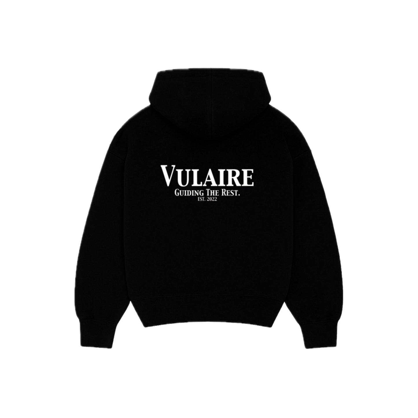 VULAIRE “ GTR “ ZIP-UP HOODIE JET  BLACK