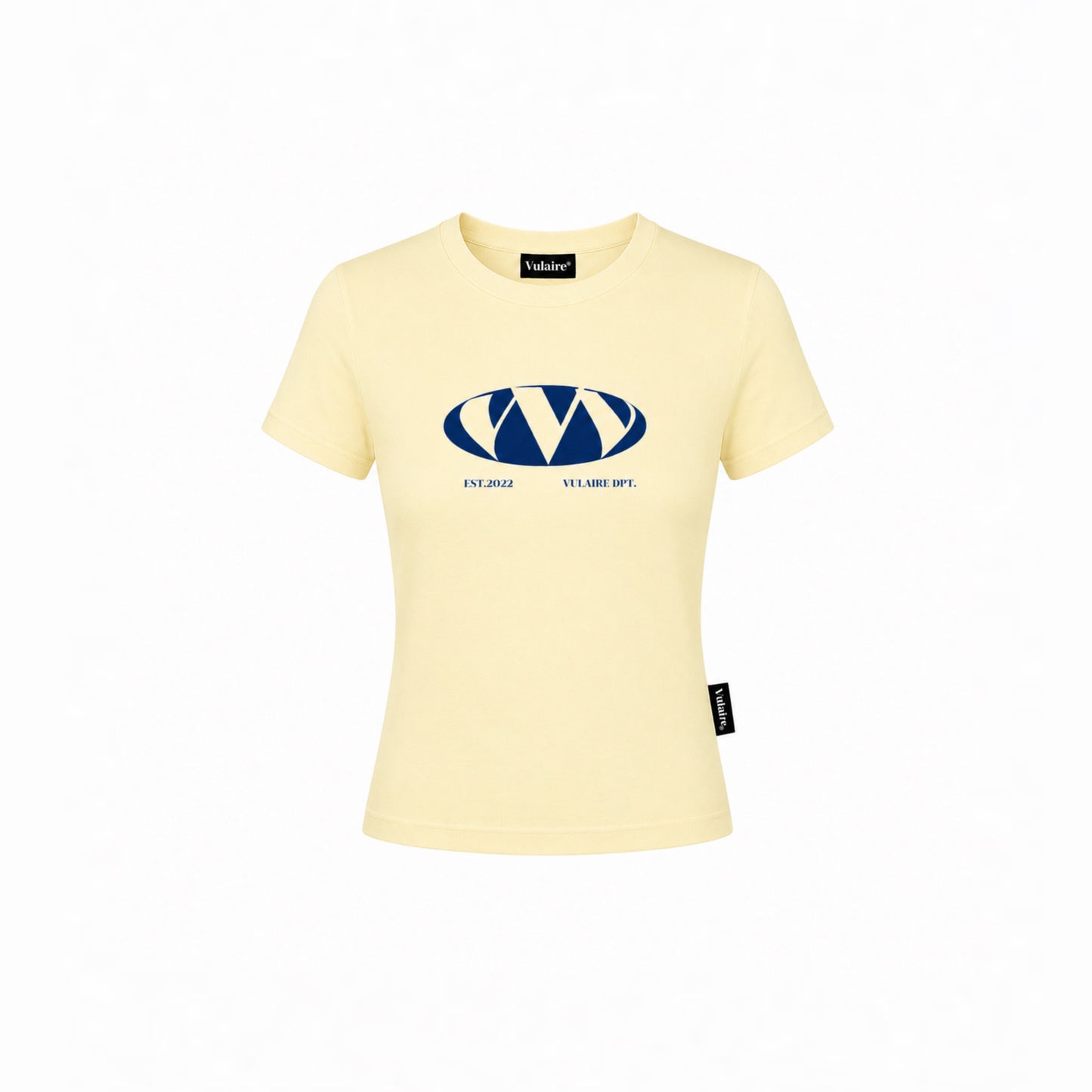 TRIPLE “ V “ BABY TEE IN BUTTER YELLOW