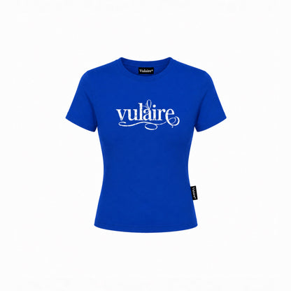 SIGNATURE VULAIRE’S BASIC BABY TEE IN BLUE