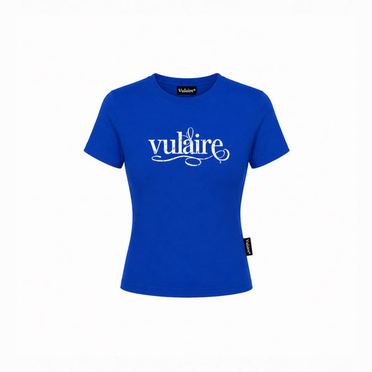 SIGNATURE VULAIRE’S BASIC BABY TEE IN BLUE