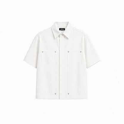 “V” CARPENTER SHIRT OFFWHITE