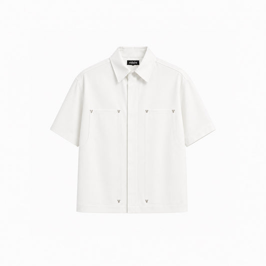 “V” CARPENTER SHIRT OFFWHITE