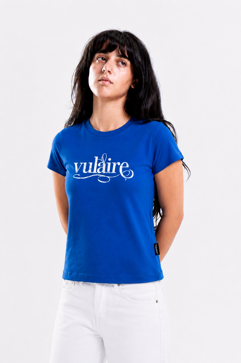 SIGNATURE VULAIRE’S BASIC BABY TEE IN BLUE