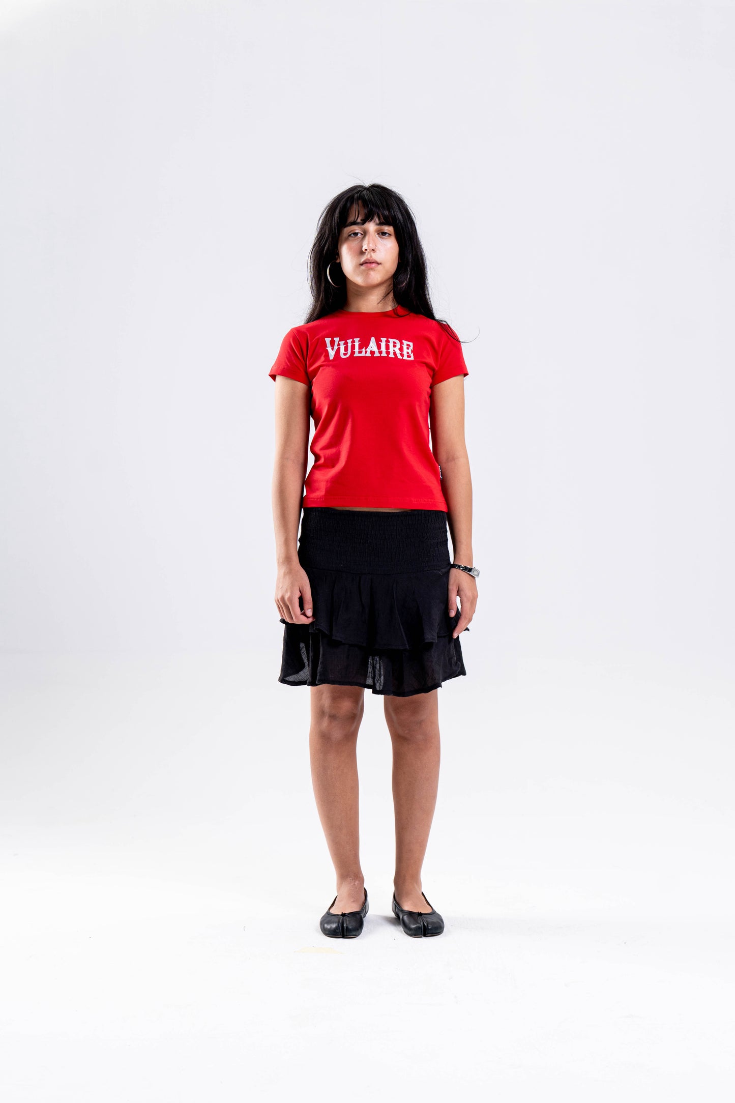 SIGNATURE VULAIRE’S BABY TEE IN RED