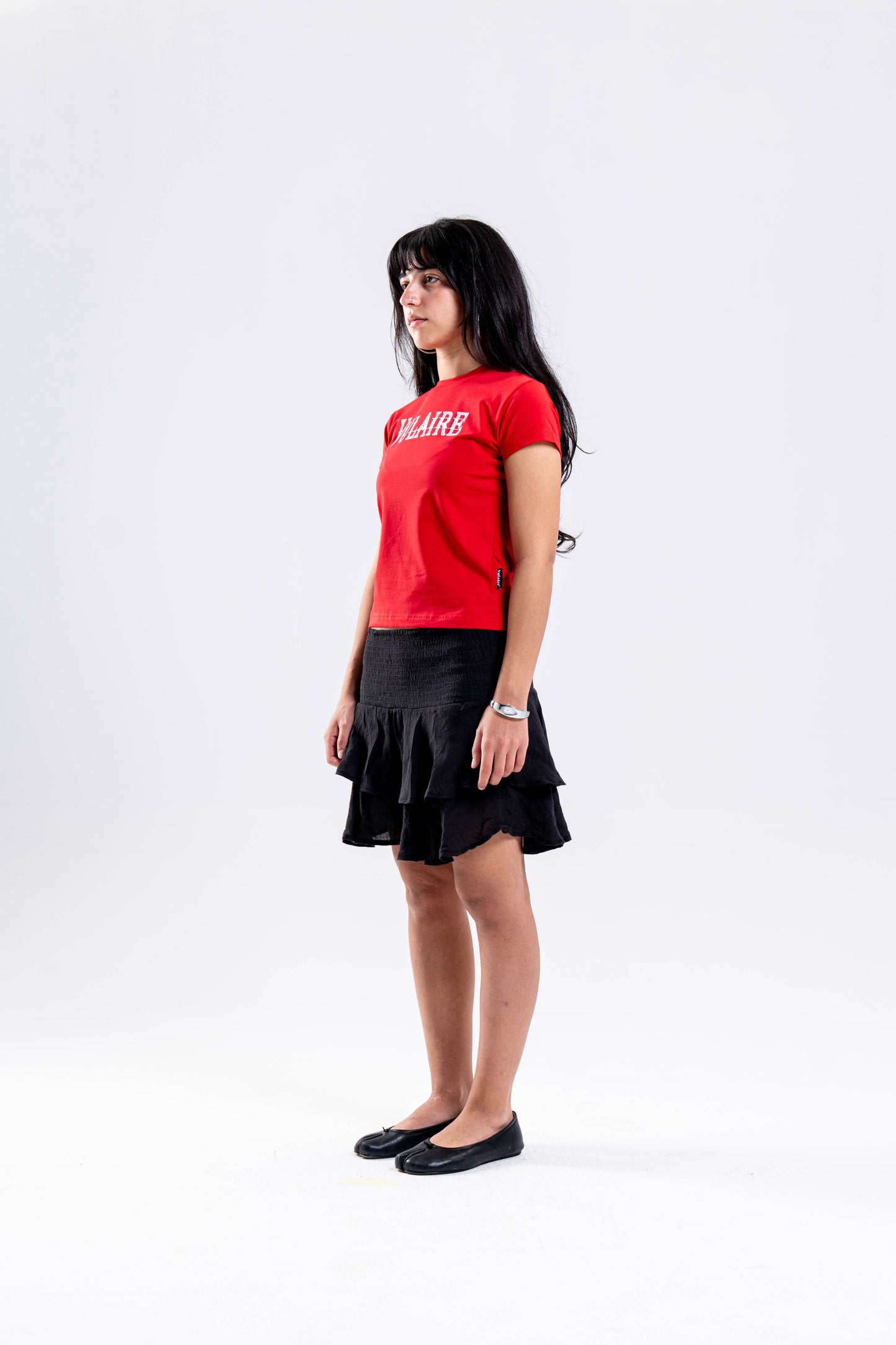 SIGNATURE VULAIRE’S BABY TEE IN RED