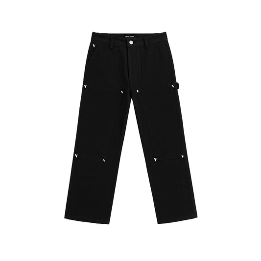 “ V ” CARPENTER PANTS BLACK